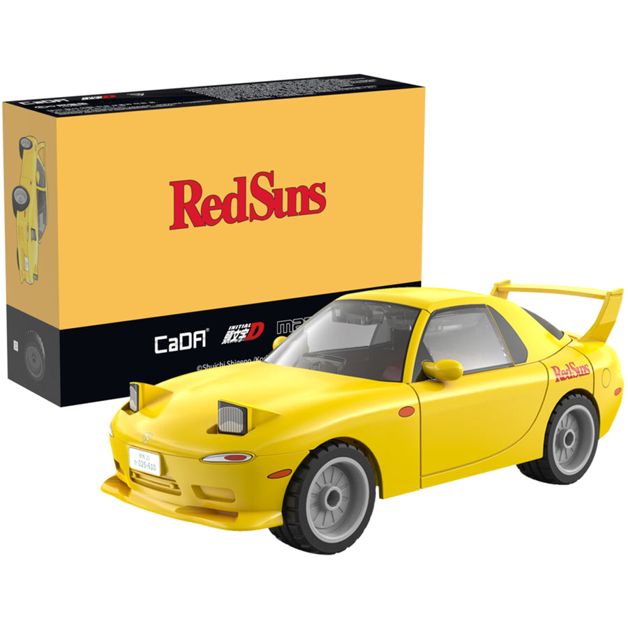 CaDA RC Brick Model Initial-D Mazda Rx-7 Fd Car 1:35 For Ages 8+!