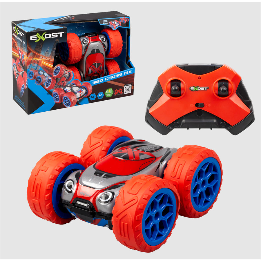 Silverlit EXOST 360 CROSS MX ASSTD Available in Red, Blue, Green Double-sided Body, Exceptional Shock For Ages 5+! Color will be Selected and Shipped at Random.