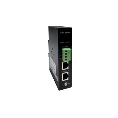 TP-DC-12AT30-10G - Tycon Systems 10-30VDC Eingang, 802.3at 54V 30W PoE+ Ausgang, DIN-montierbarer 10G PoE Injektor