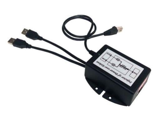 TP-DCDC-2USB-24 - Tycon Systems TP-DCDC-2USB-24 - Tycon Power USB Powered 24V Passive PoE inserter 24VDC 12W Passive PoE Output with 2 USB power inputs 10/100Mb