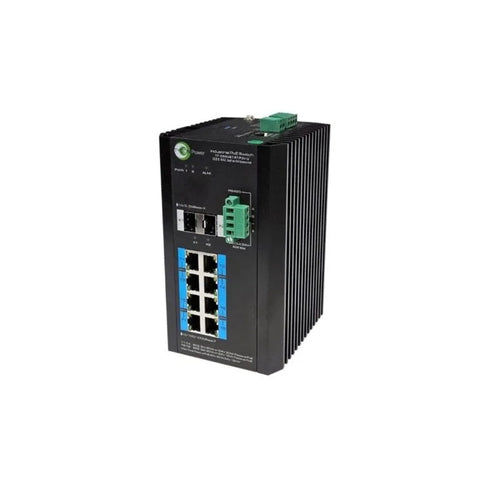 TP-SW8GBTATPSV-U - Tycon Systems TP-SW8GBTATPSV-U - Tycon Power Systems TP-SW8GBT/AT/PSV-U Gigabit 8-Port Industrial PoE Switch with SFP Uplinks