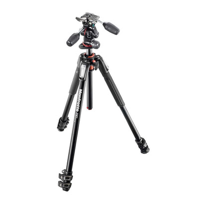 MK190XPRO3-3W - MANFROTTO 190 ALUMINIUM 3 SECTION TRIPOD AND XPRO 3 WAY HEAD