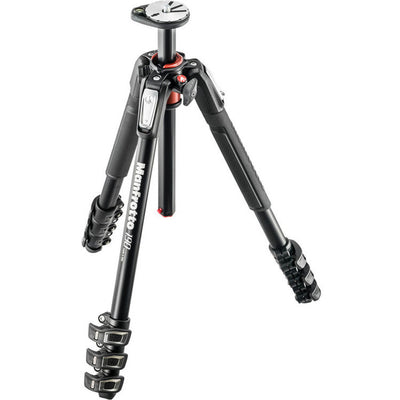 MT190XPRO4 - MANFROTTO 190 ALUMINIUM 4 SECTION TRIPOD WITH HORIZONTAL COL