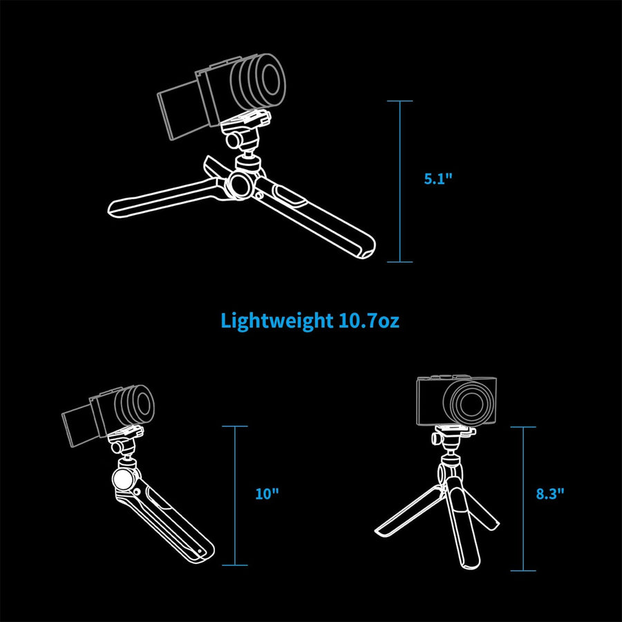 PGYTECH MantisPod 2.0 Tabletop Vlogging Tripod (Classic Black)