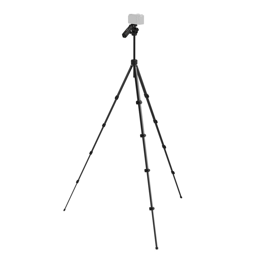 SmallRig Compact Aluminum Tripod with Phone Clamp One-Touch Quick Release Button, 2-in-1 Convertible Handle