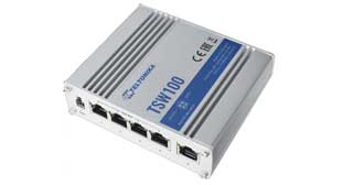 Teltonika TSW100 - Unmanaged Industrial 802.3af/at Gigabit Ethernet PoE Switch