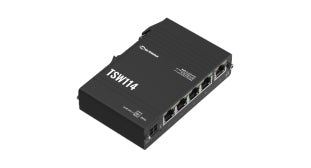 TSW114 - Teltonika TSW114 DIN Rail 5 Port GbE Switch with Rugged Anodized Case