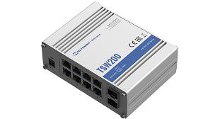 TSW200 - Teltonika TSW200 8 Port Unmanaged Industrial Gigabit PoE+ Switch (Power Supply Not Included)