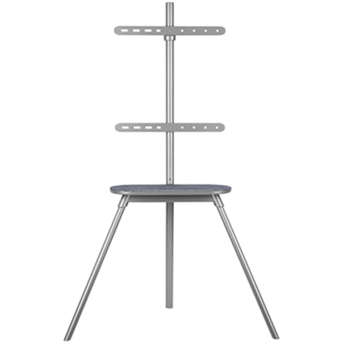 KONIC 42"-65" Tripod Stylish Easel Studio TV Floor Stands With Felt Shelf - Weight Capacity 40kg - Swivel Range +70~-70 - Max VESA 400X400mm