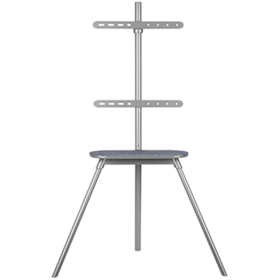 KONIC 42"-65" Tripod Stylish Easel Studio TV Floor Stands With Felt Shelf - Weight Capacity 40kg - Swivel Range +70~-70 - Max VESA 400X400mm