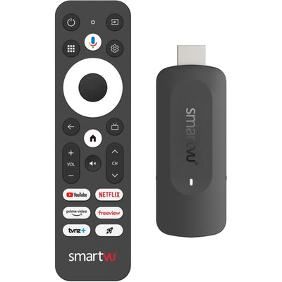DishTV SmartVu SV12HD FHD Android 14 TV Streaming Dongle with NZ Freeview Streaming TV