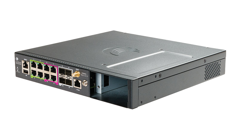 Cambium Networks TX2012R-P - Cambium cnMatrix TX 2012R-P, Intelligent Ethernet PoE Switch, Cambium Sync, 8 x 1gbps, and 4 SFP+, Removeable Power Supply (not included)
