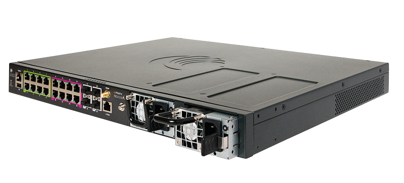 Cambium Networks TX2020R-P - Cambium cnMatrix TX 2020R-P, Intelligent Ethernet PoE Switch, Cambium Sync, 16 x 1gbps and 4 SFP+, Removeable & Redundant Power Supplies (not included)