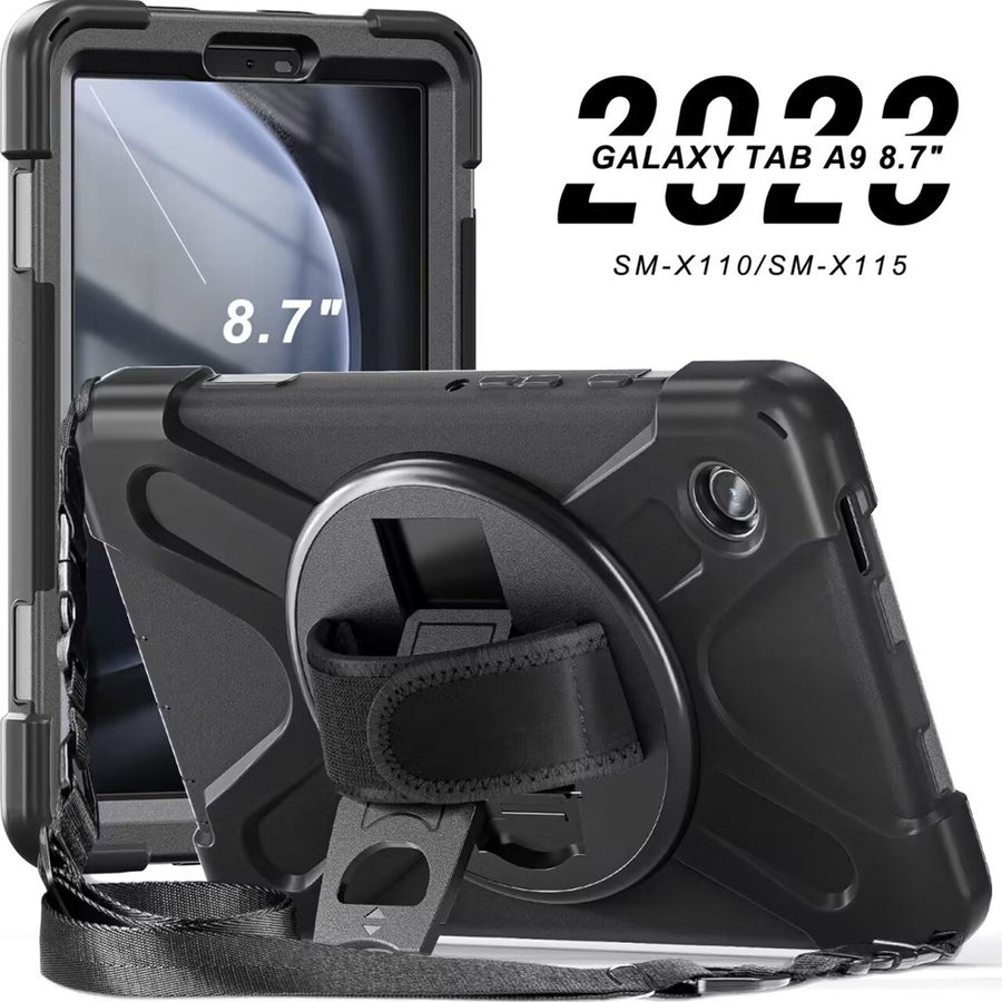 Shoulder and Hand Strap Case - Samsung Galaxy Tab A9 8.7