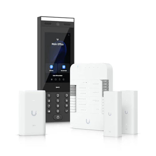 Ubiquiti UA-G3-SK-Gate - UniFi Access G3 Gate Access Starter kit with a Gate Hub, G3 Intercom, PoE++ adapter, and PoE++ over twisted pair extender for access control at a single gate with Touch Pass support