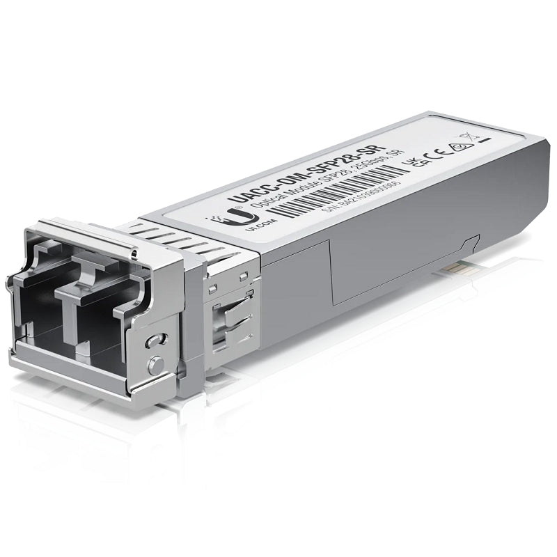 UACC-OM-SFP28-SR - Ubiquiti 25 Gbps Multi-mode Optical Module Short-range, SFP28 Compatible Optical Transceiver