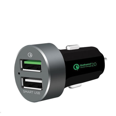 MB-CHGR-QBS - mbeat® QuickBoost S Dual Port Qualcomm Certified Quick Charge 2.0 und Smart USB KFZ-Ladegerät