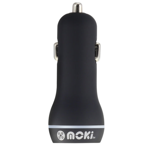 MOKI Recharge ACC-MUSBCB - Moki Dual USB Car Charger - Black
