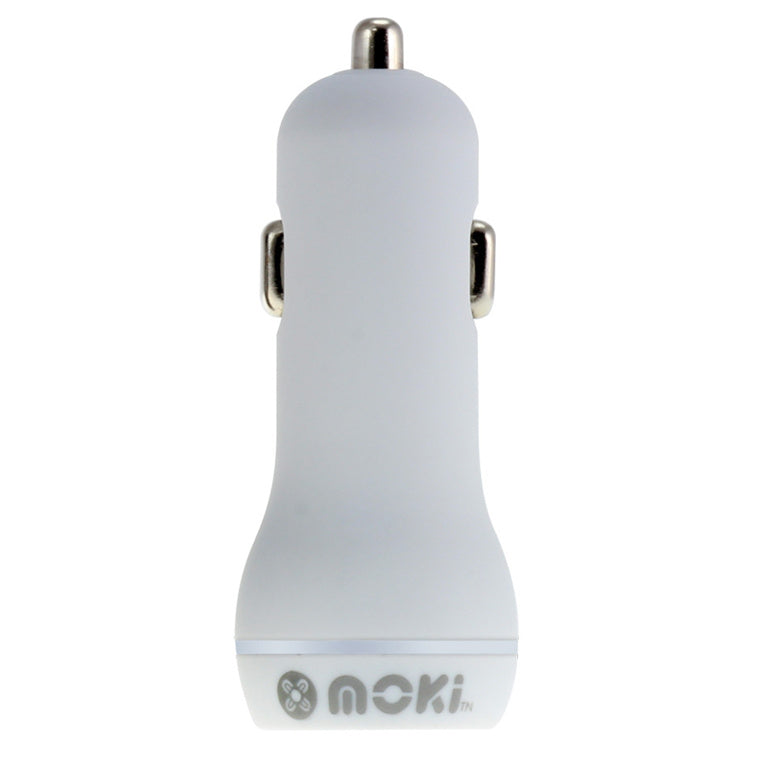 MOKI Recharge ACC-MUSBCW - Moki Dual USB Car Charger - White