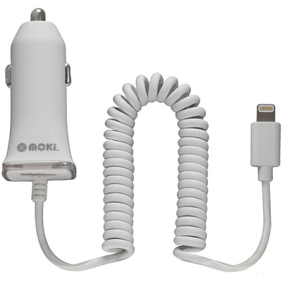 MOKI Recharge ACC-MUSBLCF - Moki Festes Lightning KFZ-Ladegerät (MFi lizenziert)