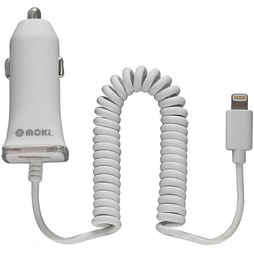 MOKI Recharge ACC-MUSBLCF - Moki Fixed Lightning Car Charger (MFi Licenced)