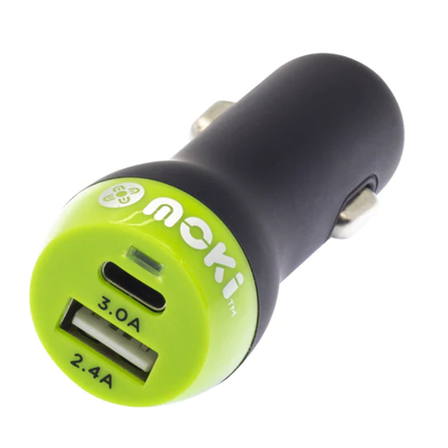 MOKI Recharge ACC-PDCCUSB - Moki Car Charger PD USB-C 20W + USB QC 3.0
