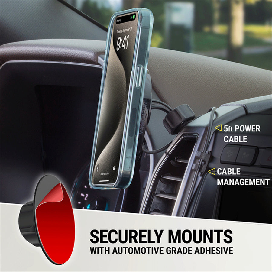 Scosche  MPQ6DV-SP Magic Mount PRO (Gen 6) Wireless Charging Dash / Vent Mount