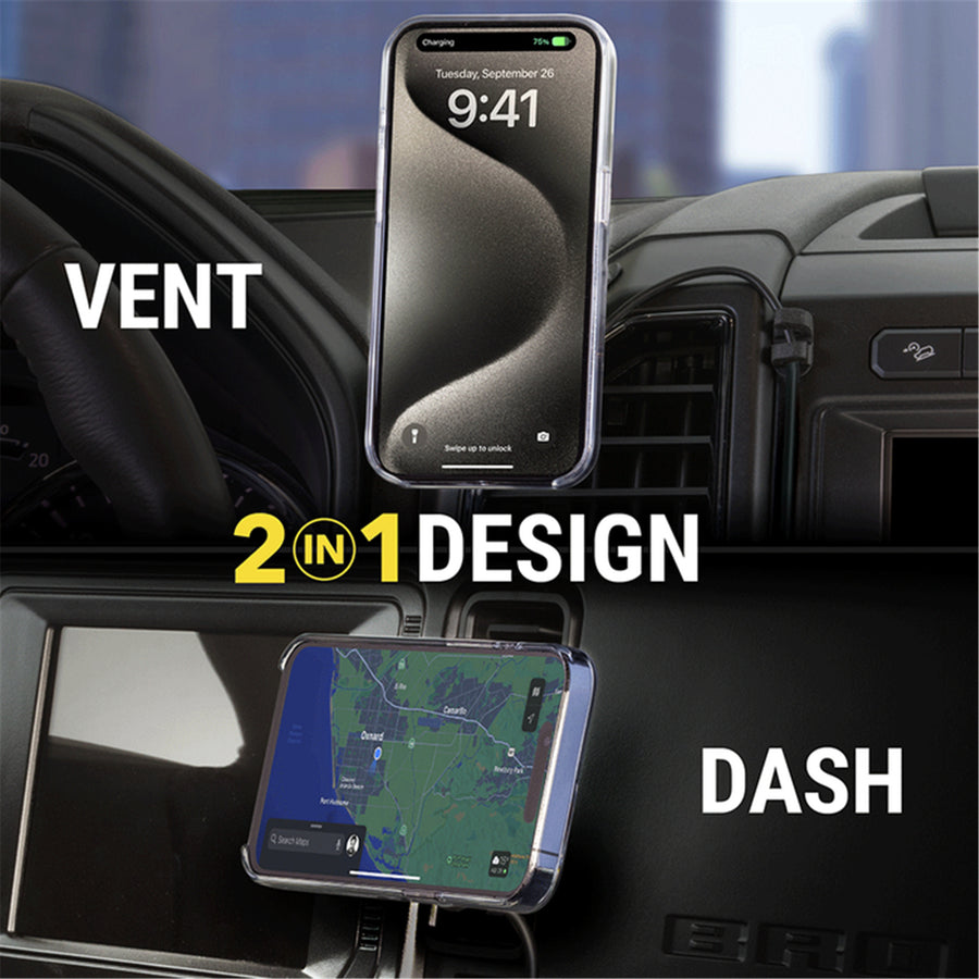 Scosche  MPQ6DV-SP Magic Mount PRO (Gen 6) Wireless Charging Dash / Vent Mount