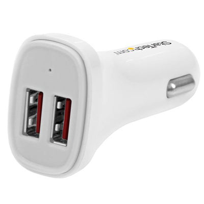 StarTech.com USB2PCARWHS – USB-KFZ-LADEGERÄT MIT ZWEI ANSCHLÜSSEN – 24 W / 4,8 A