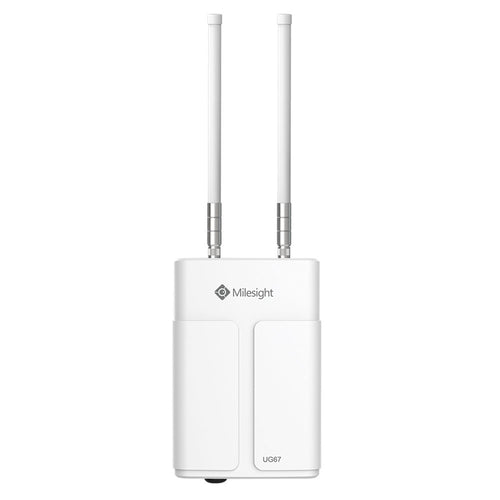 Milesight IoT UG67-915M - Milesight UG67 Indoor/Outdoor AS923 LoRaWAN Base Station with WiFi, GPS and PoE Support