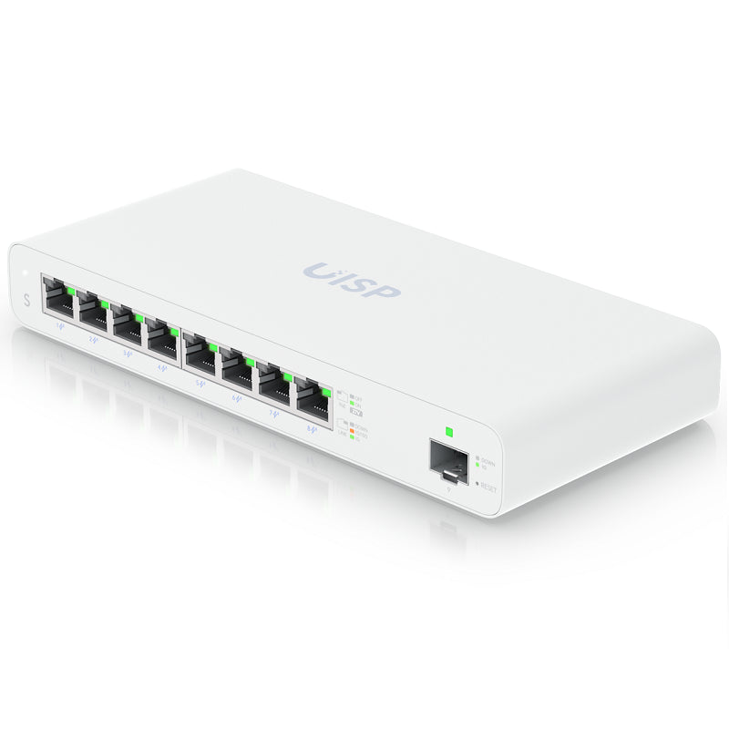 Ubiquiti UISP-S - UISP 8 Port Gigabit PoE switch for MicroPoP Applications