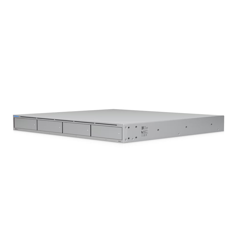Ubiquiti UNAS-Pro-4 - UniFi UNAS Pro 4, 1U rack-mount NAS with (4) 2.5/3.5' HDD bays and (2) M.2 NVMe SSD cache slots, delivering faster access, lower latency, and high-availability 10 Gbps networking for large-scale file storage and sharing