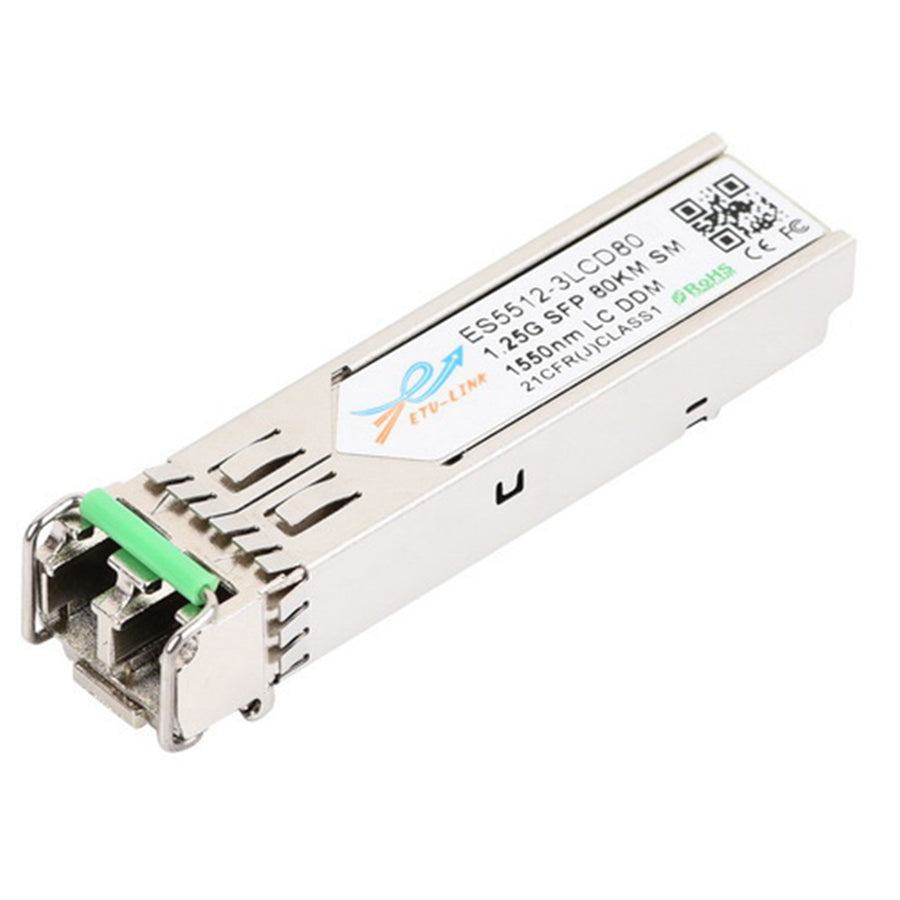 ETU-LINK ES5512-3LCD80 - Gigabit SFP Modul 1550nm Singlemode 80KM Reichweite LC-Stecker