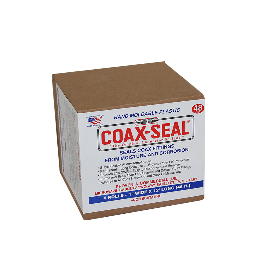 Universal Electronics Coax Seal Hand Moldable Plastic Weatherproofing Tape One Inch Wide (4 Pack)