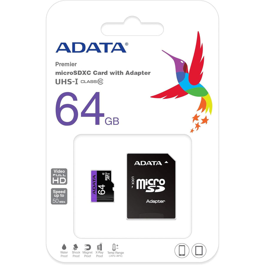 ADATA Premier   microSDXC Memory Card - 64GB