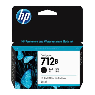 HP #712 38ml Blk Cart 3ED28A