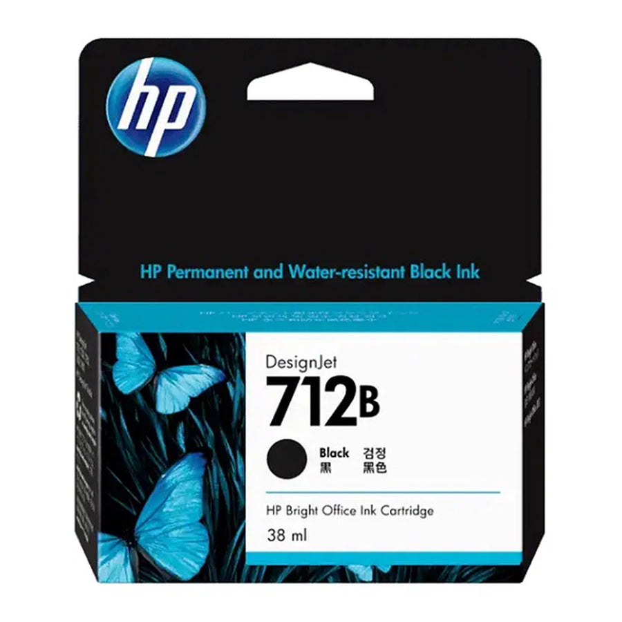 HP #712 38ml Blk Cart 3ED28A