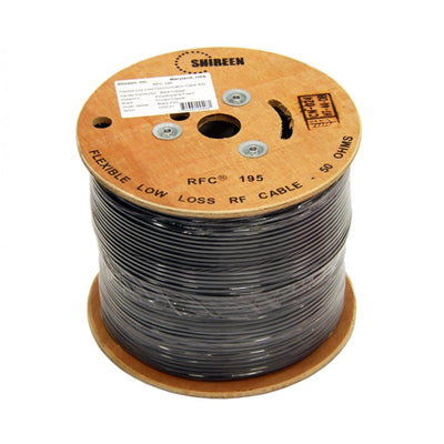 RFC195-1000 - Shireen Inc RFC195 Cable 1000ft Spool 50 Ohm Coax Cable
