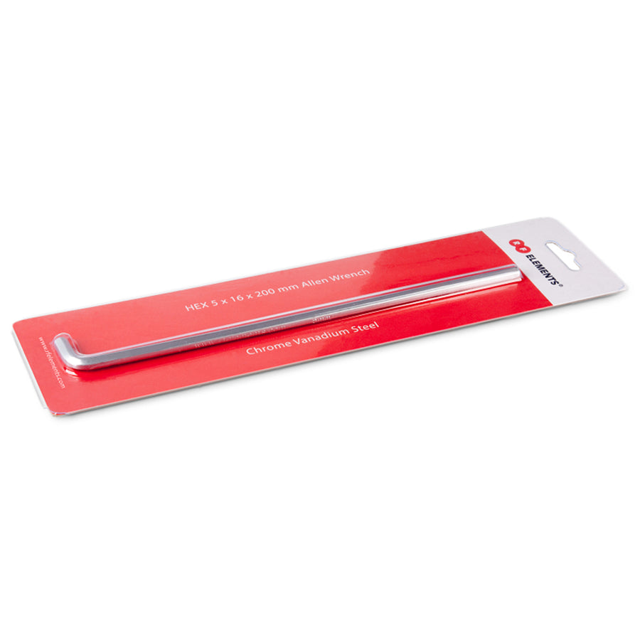HK_5_16_200MM - RF Elements Hex Key Made From Hi-quality Chrome Vanadium Steel with 5mm Radius