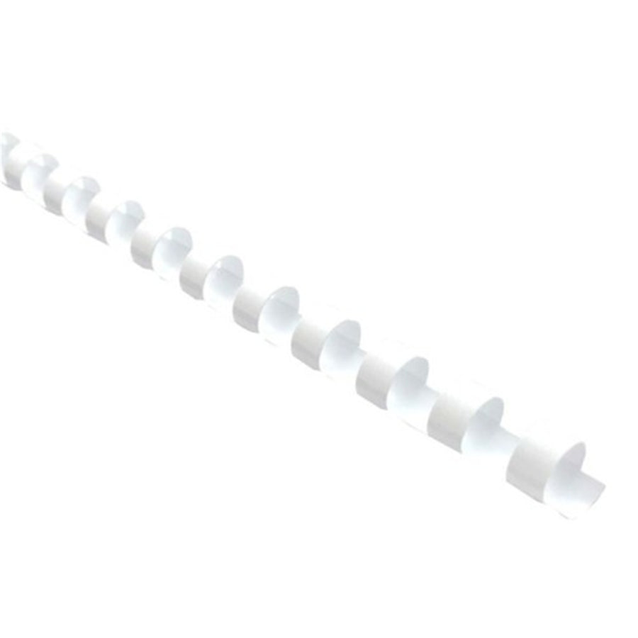 BCOIL20WH - Okin Binding Coil Plastic 20mm White, Pack of 100