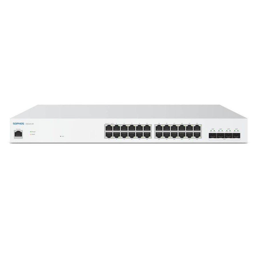 SOPHOS CS110-24FP PoE Managed Ethernet Switch 24x 10/100/1Gig ports 4x SFP+ 10GigE Ports