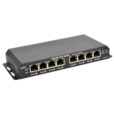 GPOES-8-7AB - 8-Port Gigabit PoE Switch Passive 24V PoE Power Supply Included (Promotional price)