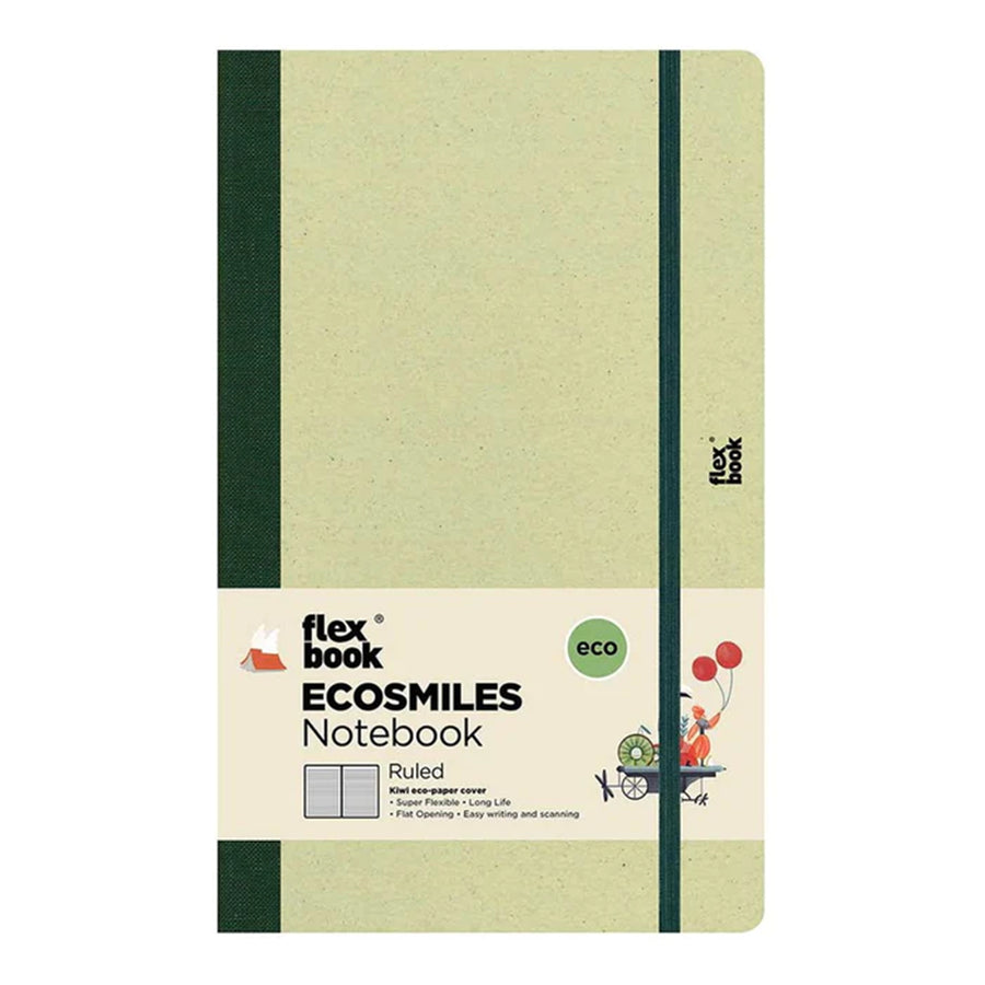 21.00101 - Flexbook Ecosmiles Notebook Medium Ruled Kiwifruit