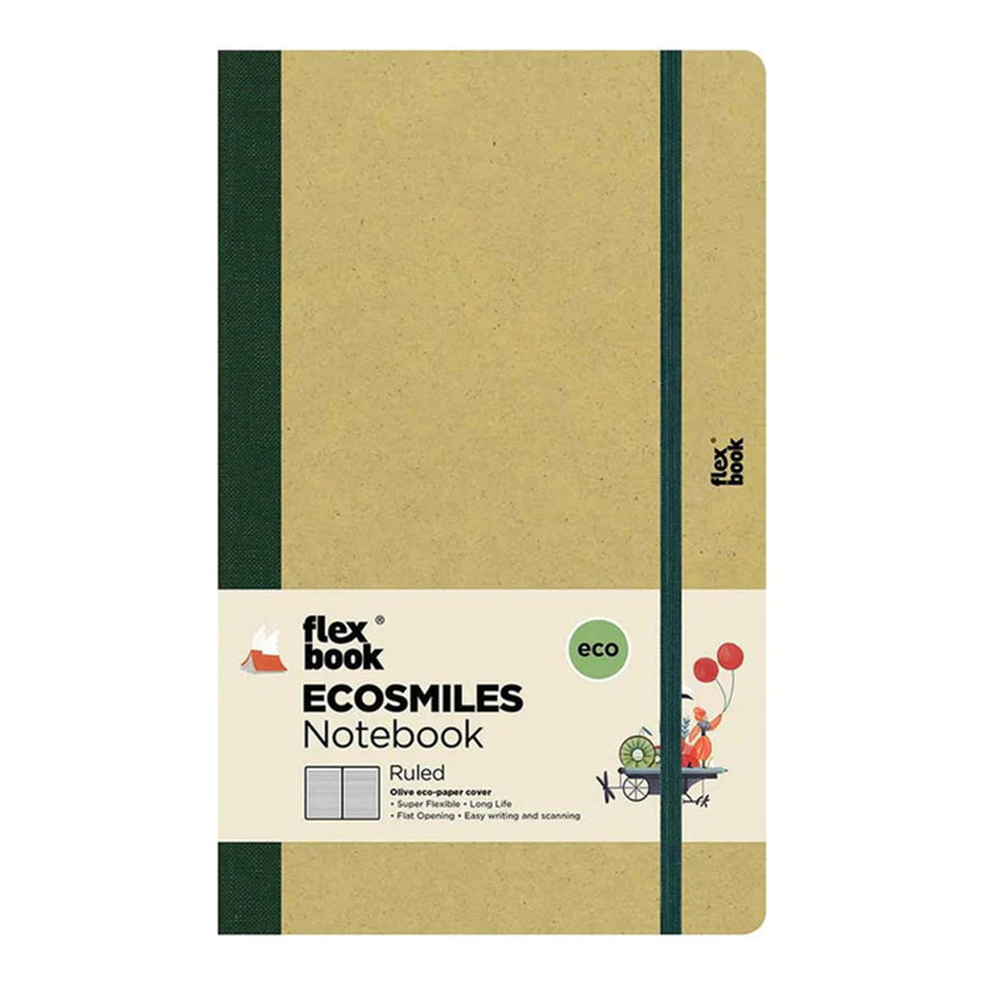 21.00103 - Flexbook Ecosmiles Notebook Medium Ruled Olive