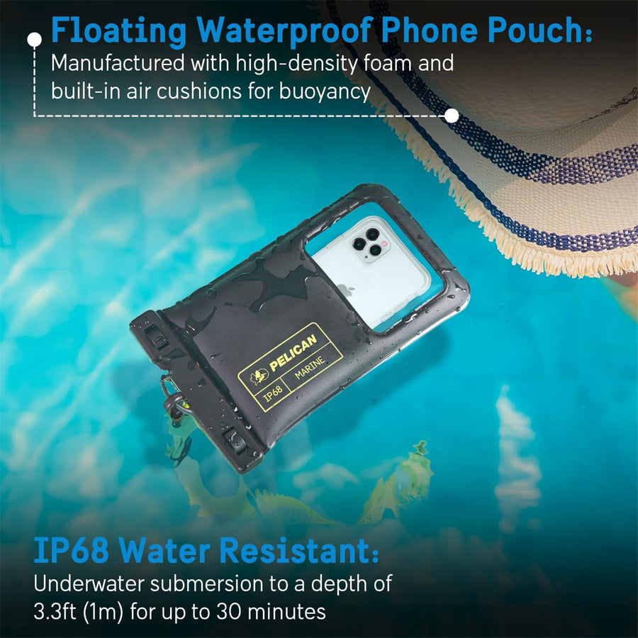 PP044688 - Pelican Waterproof Floating Pouch XL - Black/Neon Green