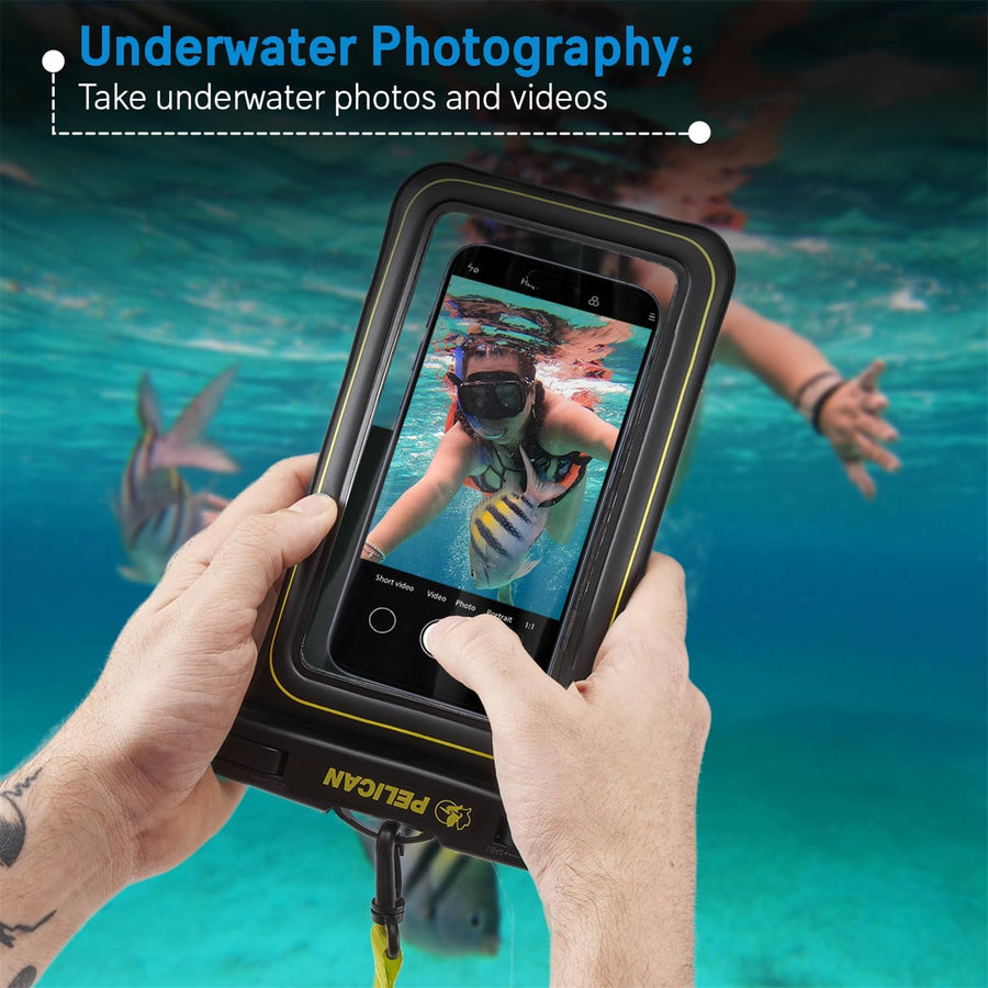 PP044688 - Pelican Waterproof Floating Pouch XL - Black/Neon Green