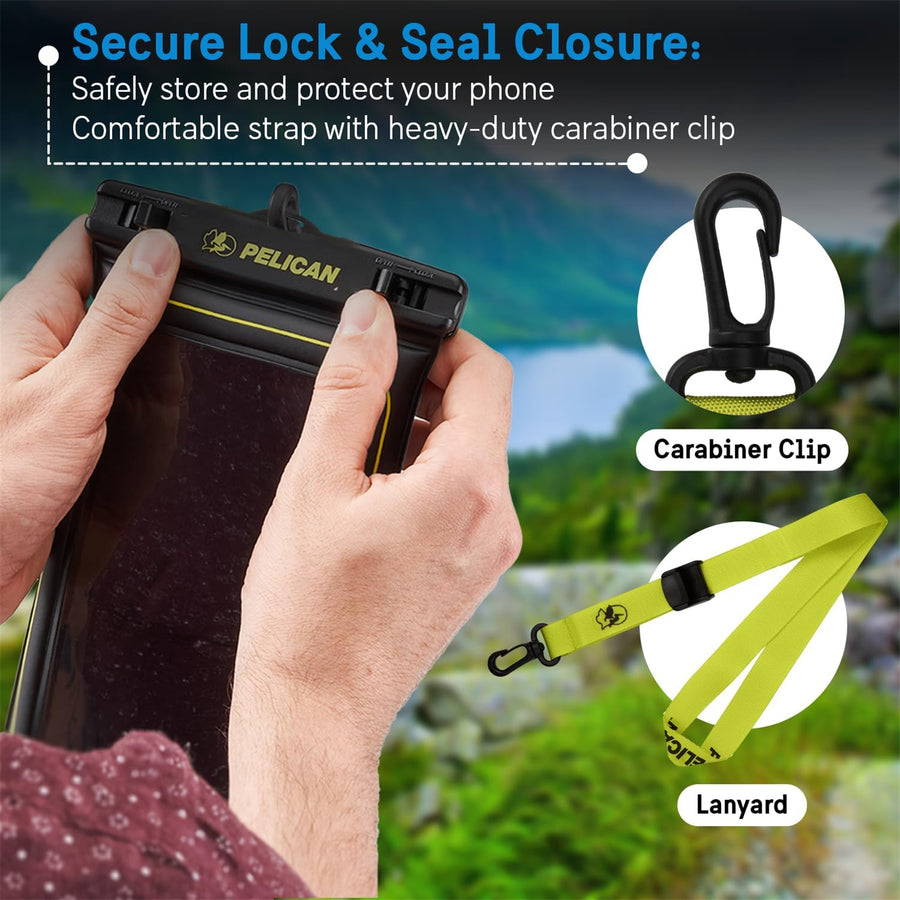 PP044688 - Pelican Waterproof Floating Pouch XL - Black/Neon Green