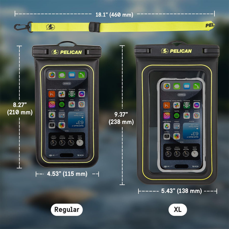 PP044688 - Pelican Waterproof Floating Pouch XL - Black/Neon Green