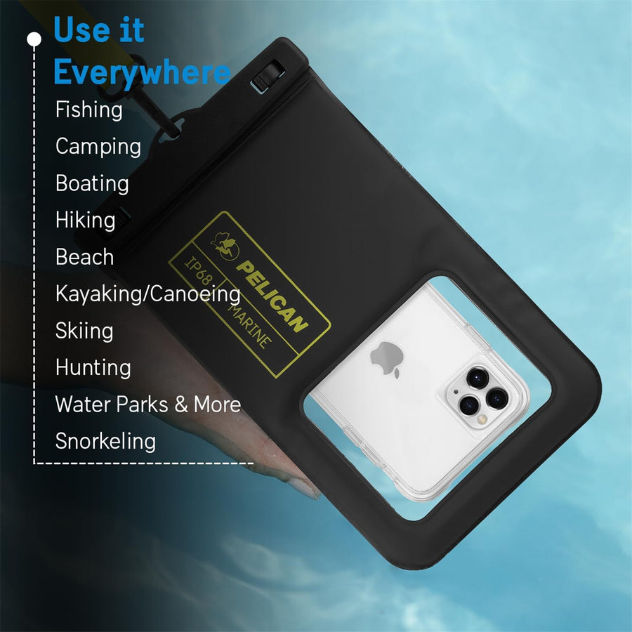 PP044688 - Pelican Waterproof Floating Pouch XL - Black/Neon Green