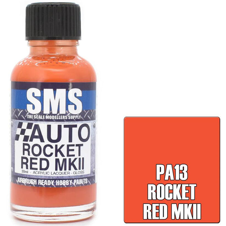 SMS PA13 - AIRBRUSH FARBE 30ML AUTO ROCKET RED MKII SCALE MODELLERS SUPPLY